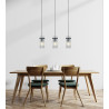 Lampa wisząca potrójna Merto PND-40930-3B-BK czarny mat Italux