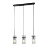Lampa wisząca potrójna Merto PND-40930-3B-BK czarny mat Italux