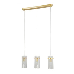 Lampa wisząca potrójna Merto PND-40930-3B-GD złota Italux