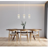 Lampa wisząca potrójna Merto PND-40930-3B-GD złota Italux