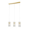 Lampa wisząca potrójna Merto PND-40930-3B-GD złota Italux