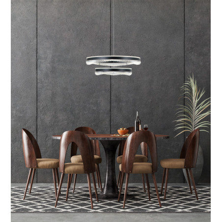 Lampa wisząca Morte PND-34535-2L-BK czarny mat Italux