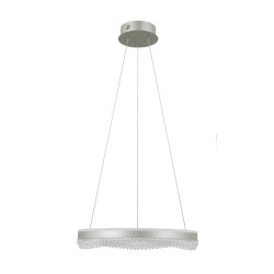 Lampa wisząca Morte PND-34535-M-SILV srebrna Italux