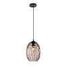Lampa wisząca pojedyncza Novala PND-3031-1-BK-CF czarna Italux