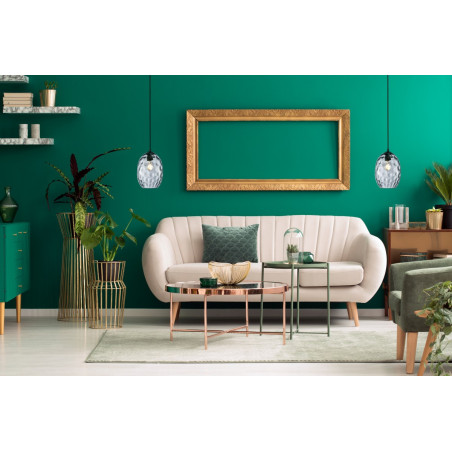 Lampa wisząca pojedyncza Novala PND-3031-1-BK-SG czarna Italux