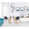 Lampa wisząca potrójna Novala PND-3031-3A-BK-SG czarna Italux