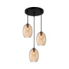 Lampa wisząca potrójna Novala PND-3031-3A-BRO-AMB złota Italux