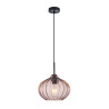 Lampa wisząca pojedyncza Pansol PND-2940-1S-BK-CF czarna Italux