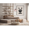 Lampa wisząca pojedyncza Pansol PND-2940-1S-BK-CF czarna Italux