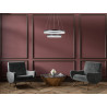 Lampa wisząca Pantal PND-34533-2L-BK czarny mat Italux