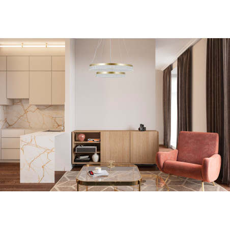 Lampa wisząca Pantal PND-34533-2L-GD złota Italux