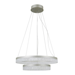 Lampa wisząca Pantal PND-34533-2L-SILV srebrna Italux