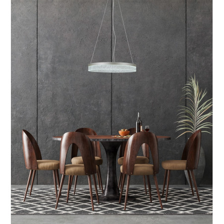 Lampa wisząca Pantal PND-34533-M-SILV srebrna Italux