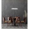 Lampa wisząca Pantal PND-34533-M-SILV srebrna Italux