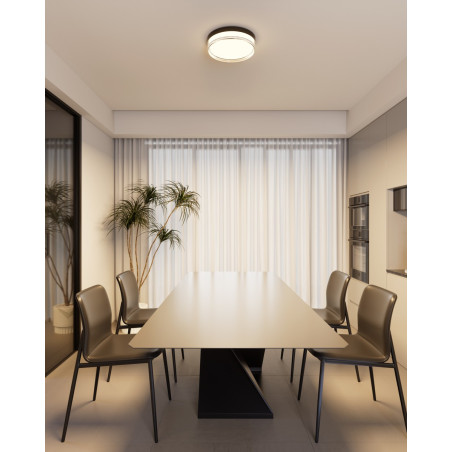 Plafon Rilta PLF-73527-M-BK czarny Italux