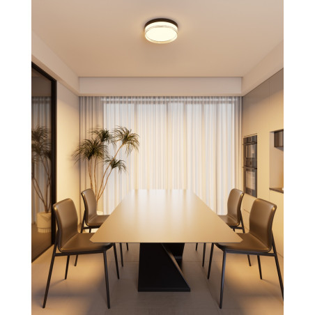Plafon Rilta PLF-73527-M-BK czarny Italux