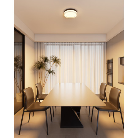 Plafon Rilta PLF-73527-S-BK czarny Italux