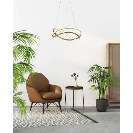Lampa wisząca Rumio PND-23917-GD złota Italux