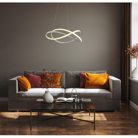 Lampa wisząca Rumio PND-23917-WH biała Italux