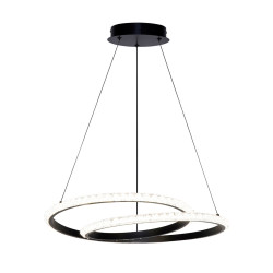 Lampa wisząca Zalto PND-12436-BK czarna Italux