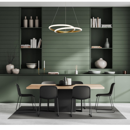 Lampa wisząca Zalto PND-12436-GD złota Italux