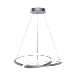 Lampa wisząca Zalto PND-12436-SILV srebrna Italux