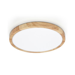 Plafon pojedynczy Alata PLF-72836-300R-24W-WO drewno Italux
