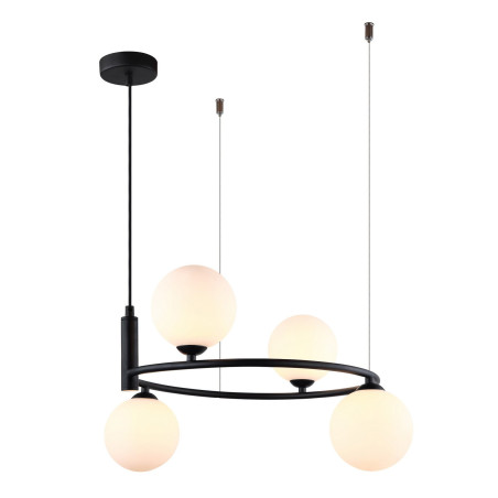 Lampa wisząca poczwórna Amily MDM-3974/4 BK czarna Italux