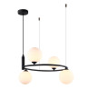 Lampa wisząca poczwórna Amily MDM-3974/4 BK czarna Italux