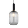 Lampa wisząca pojedyncza Antiola PND-5588-1L-BK+CL czarna Italux
