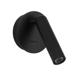Lampka nocna pojedyncza Carda WL-64834-1-BK czarna Italux