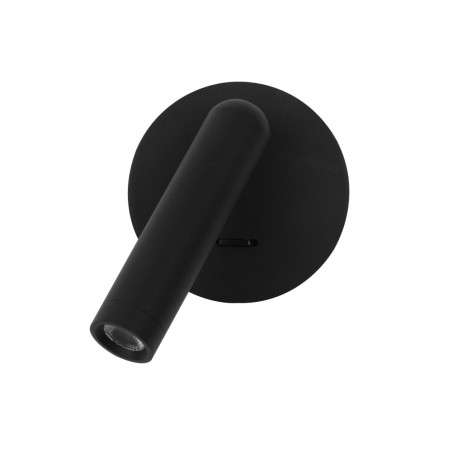 Lampka nocna pojedyncza Carda WL-64834-1-BK czarna Italux