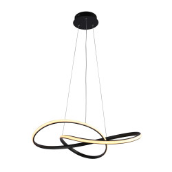 Lampa wisząca pojedyncza Consa PND-19221C-BK czarna Italux