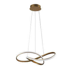 Lampa wisząca pojedyncza Consa PND-19221C-GD złota Italux