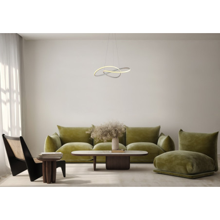 Lampa wisząca pojedyncza Consa PND-19221C-WH biała Italux