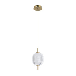 Lampa wisząca pojedyncza Corado PND-81438-1A-GD złota Italux