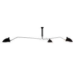 Lampa wisząca potrójna Davis MDE610-3 czarna Italux
