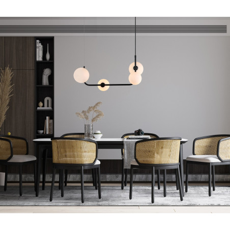 Lampa wisząca poczwórna Ferrand MDM-4123/4 BK czarna Italux