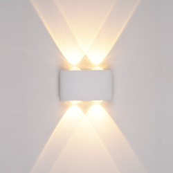 Kinkiet zewnętrzny pojedynczy Gilberto PL-261W biały Italux