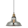 Lampa wisząca pojedyncza Hubert MDM-2381/1 GD+SG czarna Italux