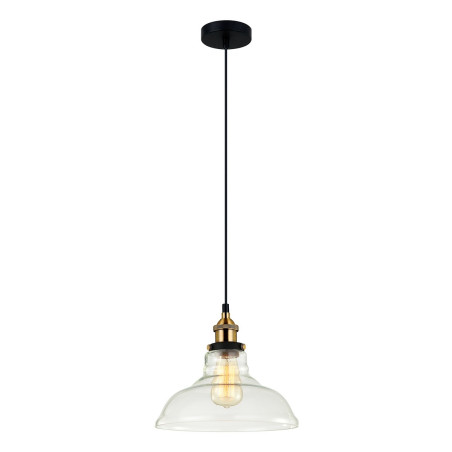 Lampa wisząca pojedyncza Hubert MDM-2381/1 czarna Italux