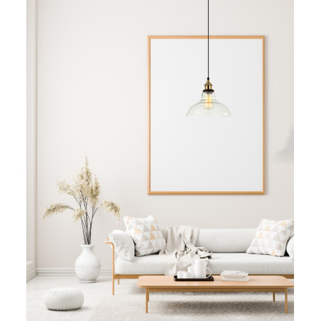 Lampa wisząca pojedyncza Hubert MDM-2381/1 czarna Italux