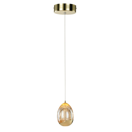 Lampa wisząca pojedyncza Huelto PND-22112132-1A-CHPN złoty szampański Italux