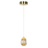 Lampa wisząca pojedyncza Huelto PND-22112132-1A-CHPN złoty szampański Italux