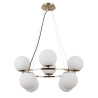 Lampa wisząca 8-punktowa Larosa PND-33453-4-4-ABR brąz antyczny Italux