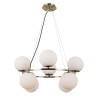 Lampa wisząca 8-punktowa Larosa PND-33453-4-4-ABR brąz antyczny Italux