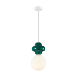 Lampa wisząca pojedyncza Latera PND-94331-1S-GRE zielona Italux
