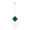 Lampa wisząca pojedyncza Latera PND-94331-1S-GRE zielona Italux
