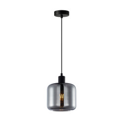 Lampa wisząca pojedyncza Maluna PND-74920-1-BK-SG czarna Italux