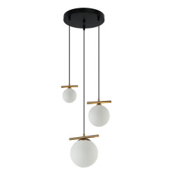 Lampa wisząca potrójna Merseta PND-463323A-BRO+W brąz antyczny Italux